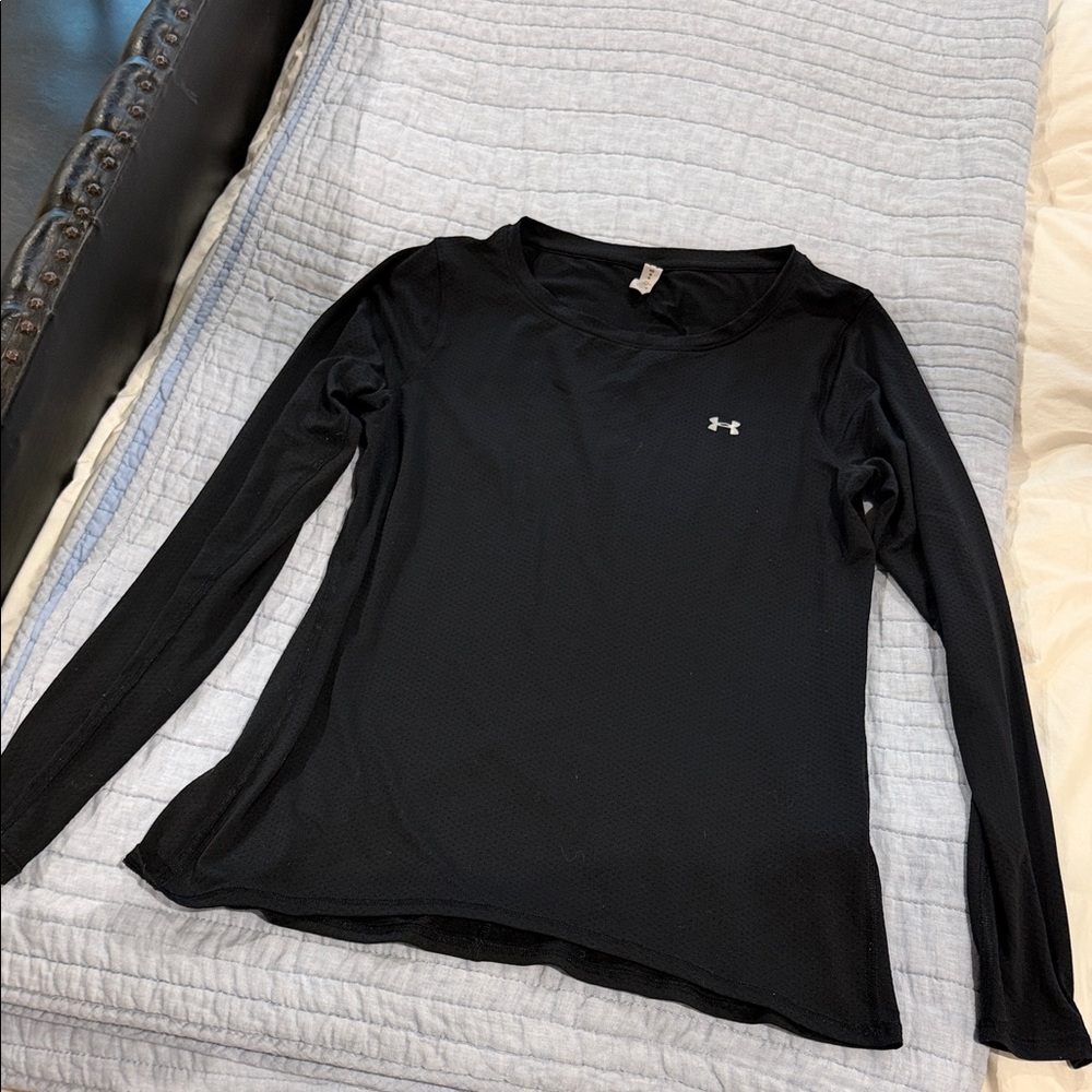 Under Armour Black Long-Sleeve Performance Shirt